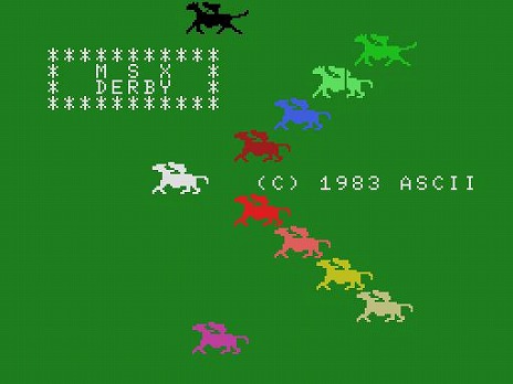 画像ギャラリー No.007のサムネイル画像 / 名作競馬ゲーム「MSXダービー(MSX版)」プロジェクトEGGで配信開始。3000円の資金を使って7レースの予想に挑戦