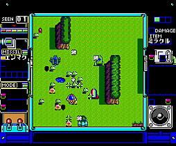 画像ギャラリー No.003のサムネイル画像 / 「トップルジップ(MSX2版)」,プロジェクトEGGで配信開始。武器や体当たりでライバルを蹴散らしながらステージを駆け抜けろ