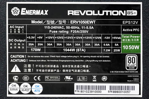 ENERMAX80 PLUS SilverǧںѤ950W1050WŸȯ