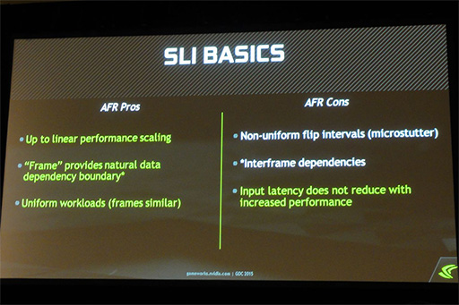 GDC 2015NVIDIAޥGPUΥդкޤǸʤäAFRפ̩餫