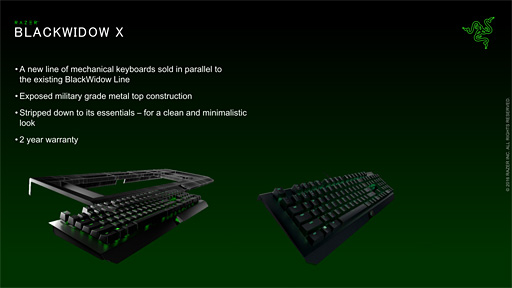 RazerʹޡܡɿǥBlackWidow Xסꥸʥ륭åϡ2ɤ