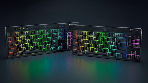 画像ギャラリー No.002のサムネイル画像 / Razerから低背タイプのメカニカルキーボード「BlackWidow V4 Low-Profile HyperSpeed」が9月5日発売。フルキーと10キーレスを用意