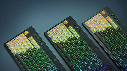 画像ギャラリー No.004のサムネイル画像 / Razerから低背タイプのメカニカルキーボード「BlackWidow V4 Low-Profile HyperSpeed」が9月5日発売。フルキーと10キーレスを用意