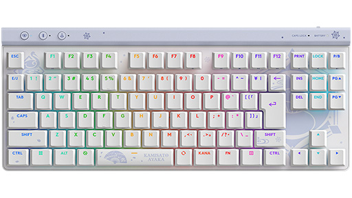 画像ギャラリー No.003のサムネイル画像 / Logicool G×原神コラボモデル第3弾,「神里綾華」コラボデザインのキーボードとマウスが10月16日発売