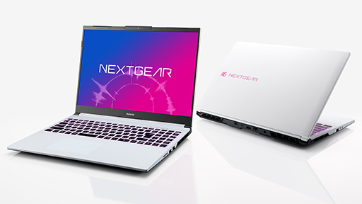 画像ギャラリー No.003のサムネイル画像 / 約14万円から買えるホワイトボディのゲーマー向けノートPCが「NEXTGEAR」から登場