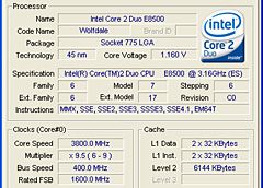 L2 6MBμϤϡWolfdaleɡCore 2 Duo E8500/3.16GHzץӥ塼Ǻ