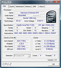 Core i7-975 Extreme Editionץӥ塼ǺܡD0ƥåԥ󥰤3.33GHzưΰյǧ