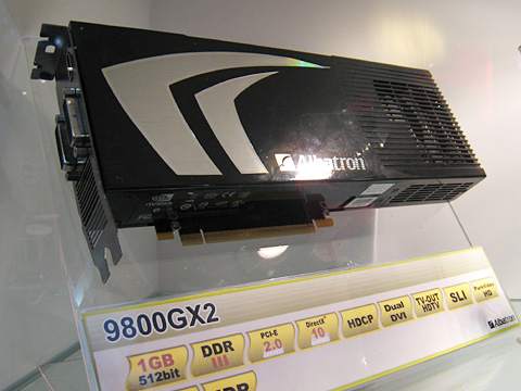 ̤ȯɽNVIDIAǿGPUGeForce 9800 GX2פCeBIT 2008о