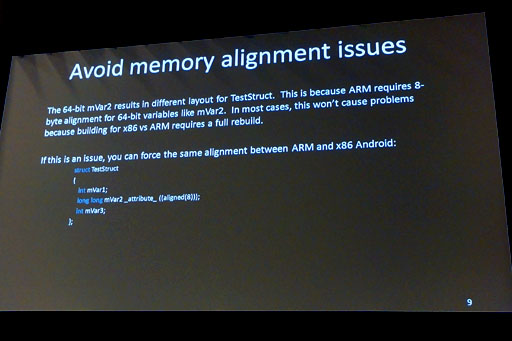 #006Υͥ/GDC 2012x86AndroidARMǤȤ㤦Intelx86ؤбˡ