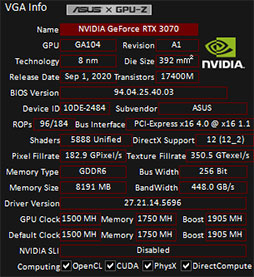 #005Υͥ/ASUSRTX 3070ɡROG-STRIX-RTX3070-O8G-GAMINGץӥ塼緿顼ˤ륯ååפRTX 2080 TiĶ