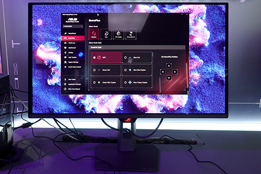 画像ギャラリー No.004のサムネイル画像 / 量子ドット有機ELは500Hz表示がトレンドに? ASUSのディスプレイ「XG27AQDPG」をチェックしてみた