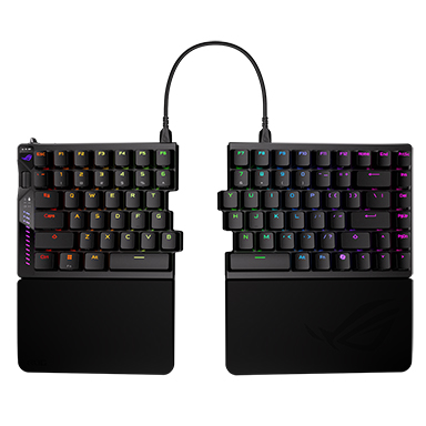 画像ギャラリー No.002のサムネイル画像 / 左右分割式のゲーマー向けワイヤレスキーボード「ROG Falcata」がASUSから発売に。税込約5万8000円