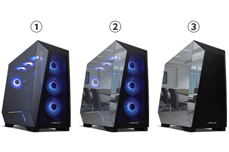 画像ギャラリー No.004のサムネイル画像 / ハーフミラーパネルで電源オン時だけ内部を見せるデスクトップPC「LEVEL∞ R-Class RGB Build」をユニットコムが発売