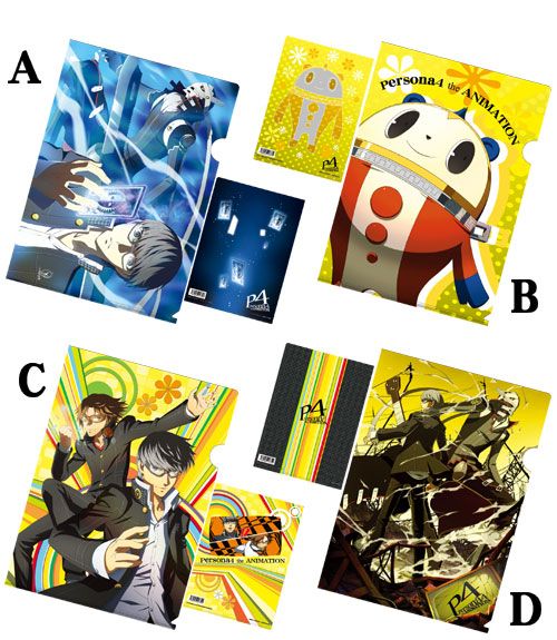 画像ギャラリー No.001のサムネイル画像 / 「ペルソナ4」,TVアニメのキャラが描かれたクリアファイル全4種が3月に発売
