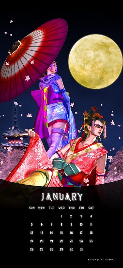 画像ギャラリー No.001のサムネイル画像 / 「ベヨネッタ」発売15周年を記念したスペシャルページを公開。スマホ向け壁紙のプレゼント企画を1年間実施