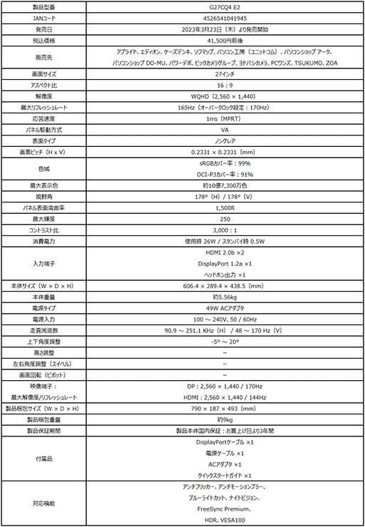 170Hzɽб271440pޡվǥץ쥤MSI