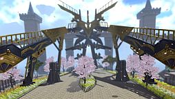 画像ギャラリー No.008のサムネイル画像 / 「メビウスオンライン」に春到来。桜が咲くロビーや新衣装「袴」などが登場