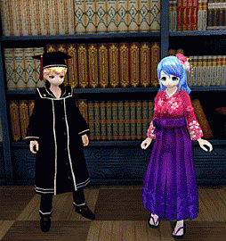 画像ギャラリー No.013のサムネイル画像 / 「メビウスオンライン」に春到来。桜が咲くロビーや新衣装「袴」などが登場