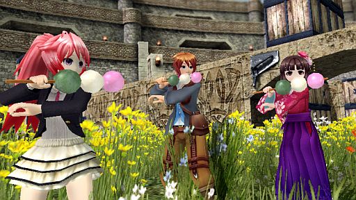 画像ギャラリー No.021のサムネイル画像 / 「メビウスオンライン」に春到来。桜が咲くロビーや新衣装「袴」などが登場