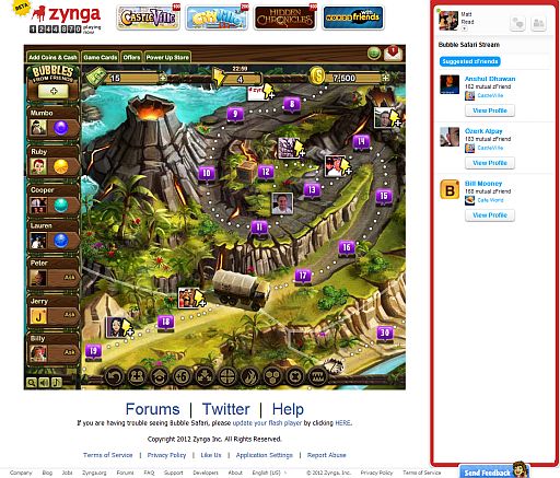 ZyngaκǿBUBBLE SAFARIפFacebookۿ