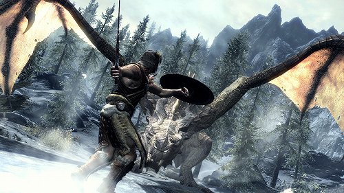 [E3 2011ϡThe Elder Scrolls VSkyrimפΥ饤֥ǥ⤬E3Ǹޥ⥹Τ⤯Whiterunιǥɥ饴ȻƮ