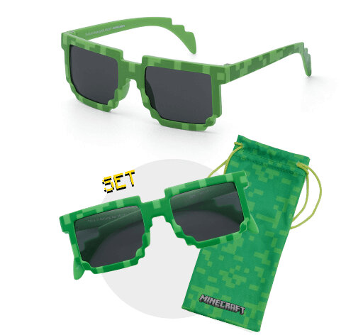 画像ギャラリー No.004のサムネイル画像 / 「Minecraft」メガネフレームやサングラス,メガネケースなどを発売。大人用と子供用をそれぞれ展開