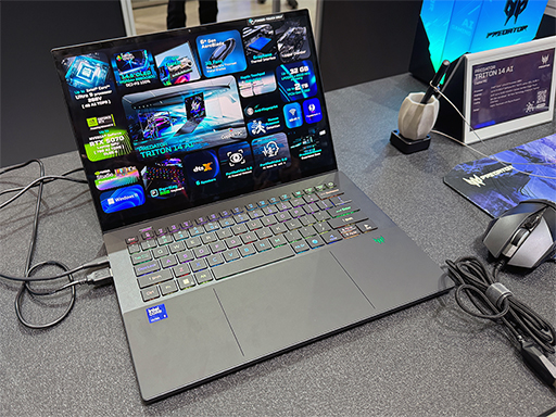 画像ギャラリー No.002のサムネイル画像 / 冷却機構にグラフェンを採用した14.5型ゲーマー向けノートPCをAcerが披露