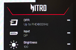 画像ギャラリー No.039のサムネイル画像 / 4Kの映像美とeスポーツで有利な320Hz表示を両立して約6万円! Acerの液晶ディスプレイ「Nitro XV0」はお買い得だ【PR】