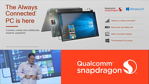 QualcommSnapdragonWindows 10 PCǤ伡ϥSoCSnapdragon 845פȯɽ