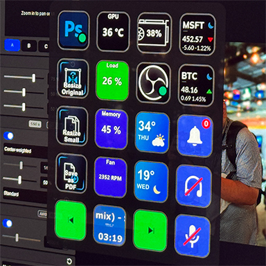画像ギャラリー No.002のサムネイル画像 / 画面に仮想ボタンを表示できる「Virtual Stream Deck」が便利そう。Corsair&Elgatoブースの気になる製品をまとめて紹介