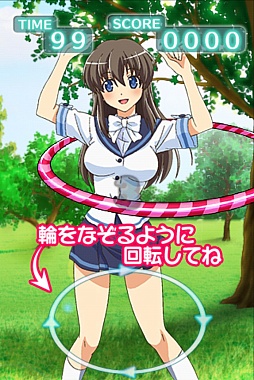 画像ギャラリー No.001のサムネイル画像 / 少女の腰をぐるぐる動かす「たわゆれっ!ブラフープ 」の無料体験版が登場