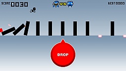 画像ギャラリー No.004のサムネイル画像 / ドミノを並べて棒人間を走らせろ。スマートフォン向けリズムゲーム「ドミノランナー」を紹介する「(ほぼ)日刊スマホゲーム通信」第144回