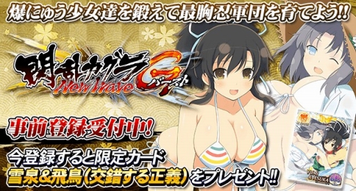 画像ギャラリー No.002のサムネイル画像 / 「閃乱カグラ NW Gバースト」,プラットフォーム「mobcast」にて事前登録を開始