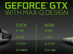 COMPUTEXNVIDIAΡPCGTX 1080ܤե󥹥ǥMax-Q Designפȯɽ