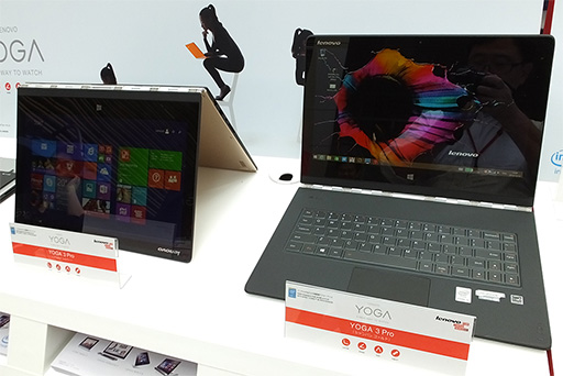 ޤꤿ߼դ֥åȡYOGA Tablet 2ȯɽۤƱ쥹ڥåWindows 8.1ǥAndroid 4.4ǥѰ