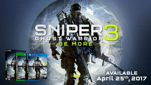 Sniper: Ghost Warrior 3פȯ䤬3ֱ졤2017ǯ425