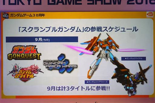 TGS2016ϡGUNDAM VERSUSפΥɦƥȼ»ܤʤɤ餫Ȥʤä֥ॲ30ǯڥ륹ơ