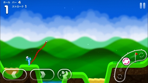 画像ギャラリー No.008のサムネイル画像 / アクロバティックなコースが楽しめる横視点のゴルフゲーム「Super Stickman Golf 3」を紹介する「(ほぼ)日刊スマホゲーム通信」第1234回