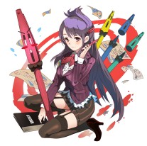 画像ギャラリー No.004のサムネイル画像 / 「のすたるじっくガールズ」黒板消しちゃん,サインペンちゃん,しかけ絵本ちゃんがNPパックに登場