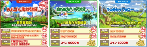 画像ギャラリー No.002のサムネイル画像 / 「みんゴル」の事前登録数が20万人を突破。限定ウェアの配布が決定