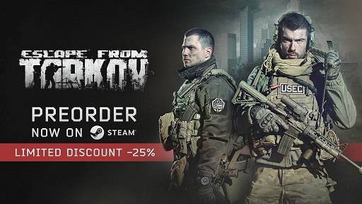 画像ギャラリー No.001のサムネイル画像 / 「Escape from Tarkov」,Steam版のプレオーダーを開始。リリースまでに購入すると25%オフになるセールを実施中