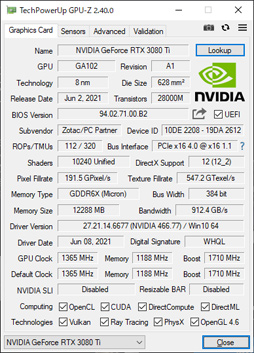 #006Υͥ/ZOTACGeForce RTX 3080 Ti AMP Holoץӥ塼ΡAMPɥǥNVIDIAˤɤޤǺդΤ