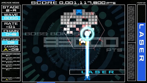 3ʤäо줹PCǡSPACE INVADERS EXTREMEץץå󡣸̲BGM̯˥֥ɤ줿ʲ١