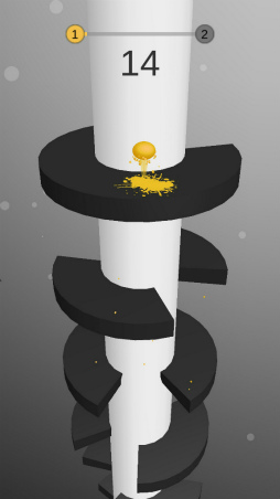 画像ギャラリー No.001のサムネイル画像 / 螺旋の床を抜けろ! スマホ向けアクション「Helix Jump」を紹介する「(ほぼ)日刊スマホゲーム通信」第1694回