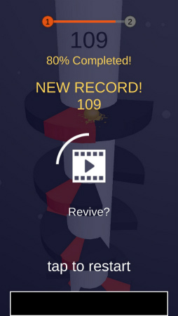 画像ギャラリー No.005のサムネイル画像 / 螺旋の床を抜けろ! スマホ向けアクション「Helix Jump」を紹介する「(ほぼ)日刊スマホゲーム通信」第1694回