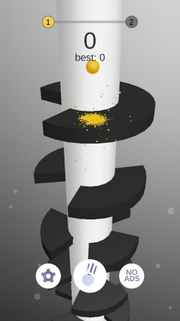 画像ギャラリー No.006のサムネイル画像 / 螺旋の床を抜けろ! スマホ向けアクション「Helix Jump」を紹介する「(ほぼ)日刊スマホゲーム通信」第1694回