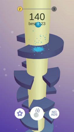 画像ギャラリー No.007のサムネイル画像 / 螺旋の床を抜けろ! スマホ向けアクション「Helix Jump」を紹介する「(ほぼ)日刊スマホゲーム通信」第1694回