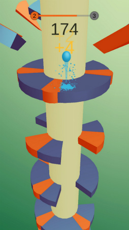 画像ギャラリー No.008のサムネイル画像 / 螺旋の床を抜けろ! スマホ向けアクション「Helix Jump」を紹介する「(ほぼ)日刊スマホゲーム通信」第1694回