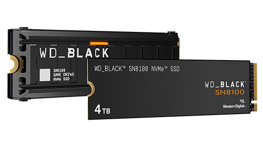 画像ギャラリー No.002のサムネイル画像 / PCIe 5.0対応でさらに速くなったM.2 SSD「WD_BLACK SN8100」が6月中旬に発売。容量は1/2/4TBで,容量8TBモデルも後日発売