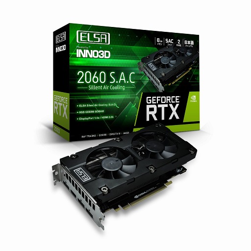 ���������꡼ No.001�Υ���ͥ������ / ELSA��InnoVISION����¤��ô������RTX 2060������ȯ�䡣�ǹ���5��4000��